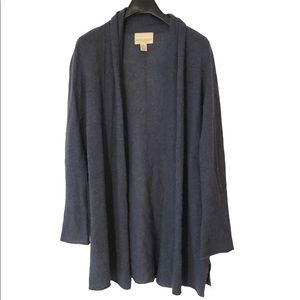 Oversized blue cashmere sweater